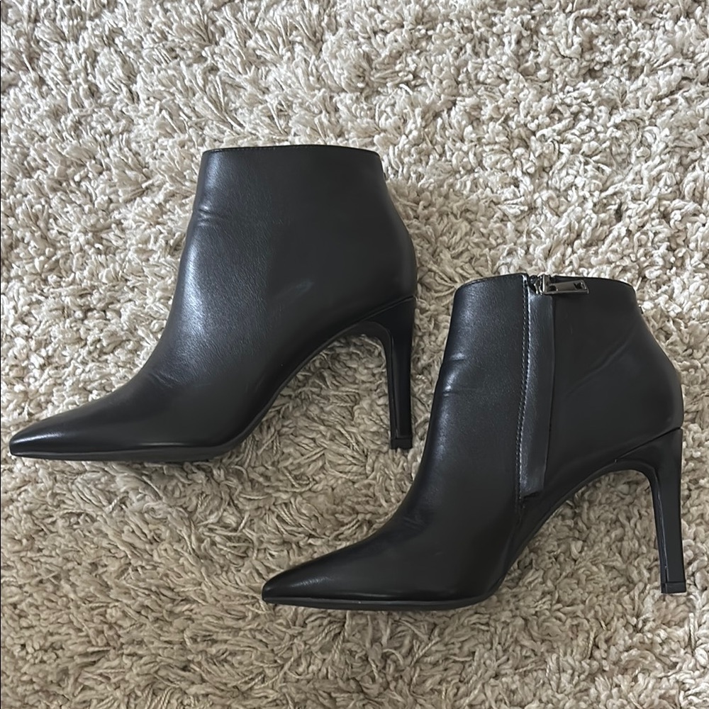 French Connection Black Ankle Booties